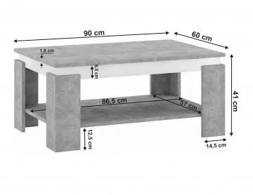 Konferenn stolek, beton/bl, PIANI