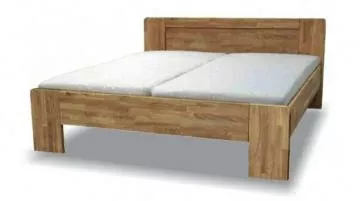 Devn postel z masivu Daniel 50plus - dvojlko, dub