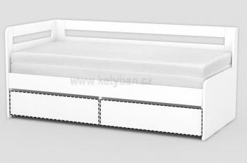 Dřevěná postel Rea Hoppip bílá
