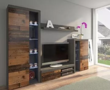 Komoda Rizo 3D matera/old style v interi�ru