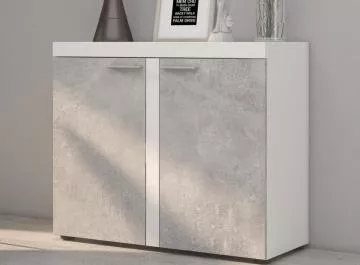 Komoda Rizo 2D b�l�/beton