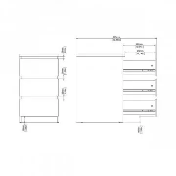 Komoda Simplicity 237 - rozmry