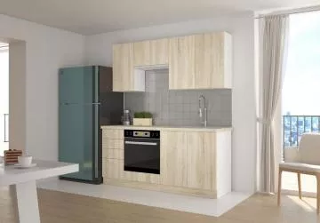 Horn� kuchy�sk� sk���ka Sally 40-g-72-1f, dub sonoma, v interi�ru