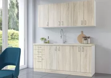 Horn� kuchy�sk� sk���ka Sally 60-g-72-2f dub sonoma, v interi�ru