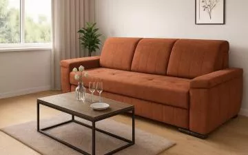 Pohovka Lumi cihlov�, v interi�ru