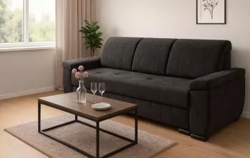 Pohovka Lumi tmav� �ed�, v interi�ru