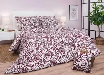 Bavlněné povlečení Iluze bordó