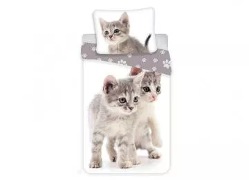 Jemn� bavln�n� povle�en� Kitten grey
