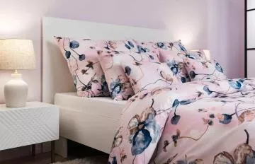 Krepové povlečení Bloom elegance pudrová