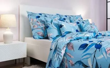 Povlečení Milaya modrá - hřejivý flanel