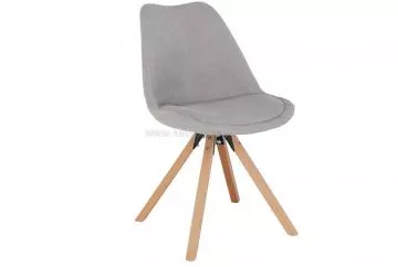 Celočalouněná židle Sabra šedá/buk