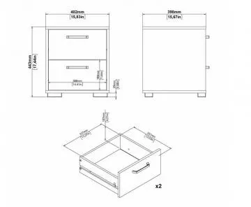 No�n� stolek Selina 701, rozm�ry