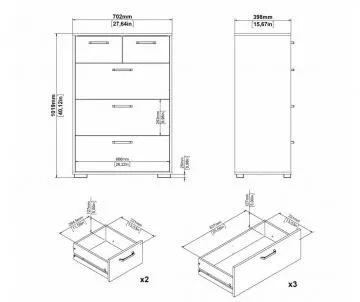 Komoda Selina 704 rozm�ry