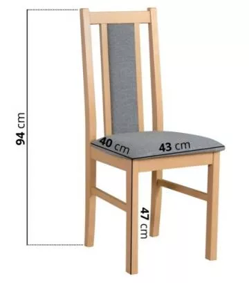 J�deln� �idle Bosberg xiv, rozm�ry