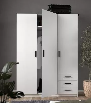 Šatní skříň Spike 085 bílá v interiéru
