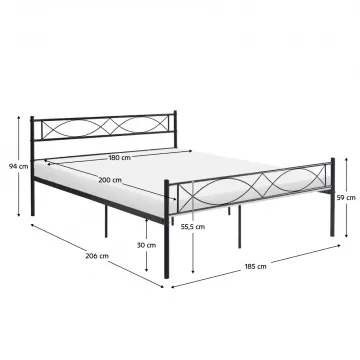 Kovov�  postel Stelvia