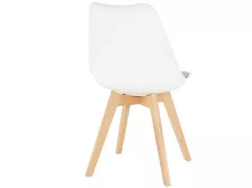 Jídelní židle Damara bílá/šedě béžová