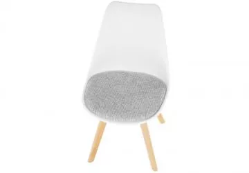 Jídelní židle Damara bílá/světle šedá
