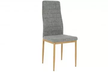 Jídelní židle Coleta nova světle šedá látka/kov buk