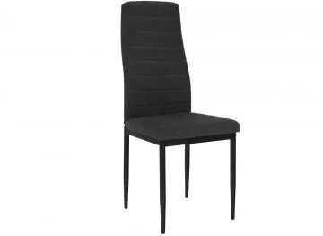 Jídelní židle Coleta nova tmavě šedá látka/kov černý