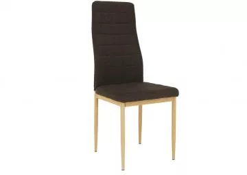 Jídelní židle Coleta nova tmavě hnědá látka/kov buk