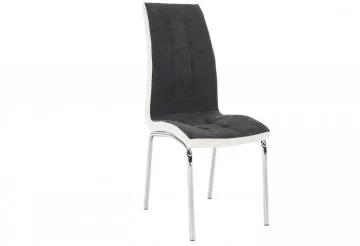 Jídelní židle Gerda new tmavě šedá/bílá