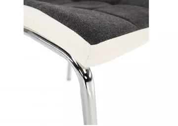 Jídelní židle Gerda new tmavě šedá/bílá