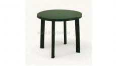 Kulatý plastový stůl Tondo zelený