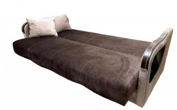 Sedac� souprava Vanya 3f 1 1 Vogue 6/3 hn�do b�ov� se d�evem, rozlo�en� l��ko