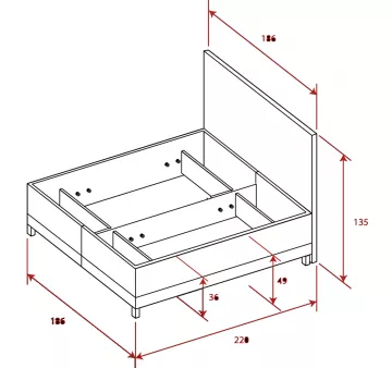 Elegantní postel Venuše
