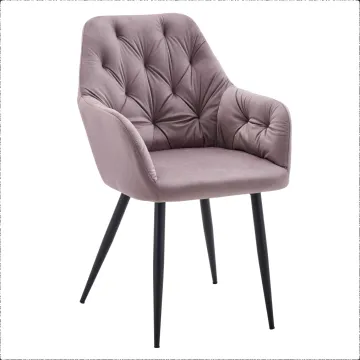Designové křeslo, růžová Velvet látka, VERIO