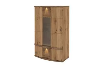 Vitrína CABANA TYP 22 Dub artisan,Dub ribbek