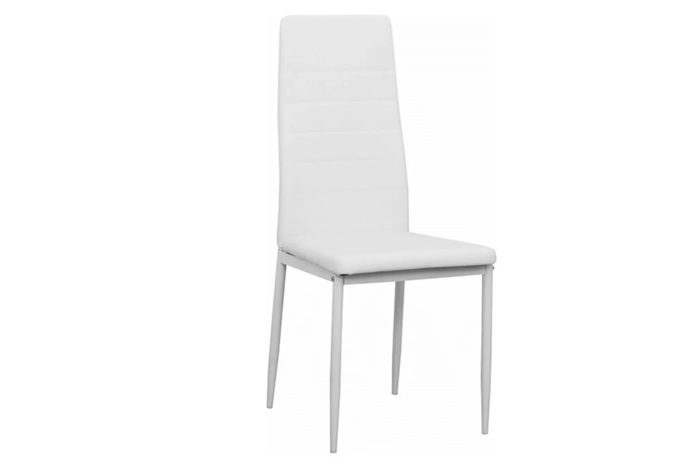 Jídelní židle Coleta ekokůže bílá/kov bílá