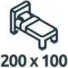 Čalouněné postele 200x100 cm