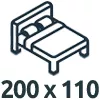 Čalouněné postele 200x110 cm