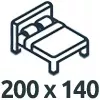 Čalouněné postele 200x140 cm