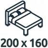 Manželské postele 200x160 cm