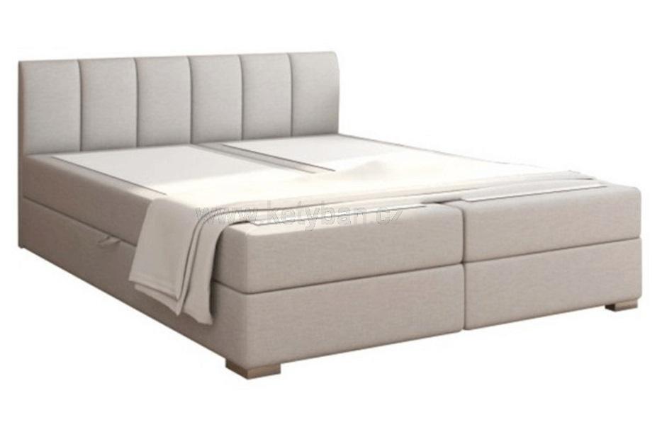 Čalouněná postel Riana 200x180 cm, světle šedá