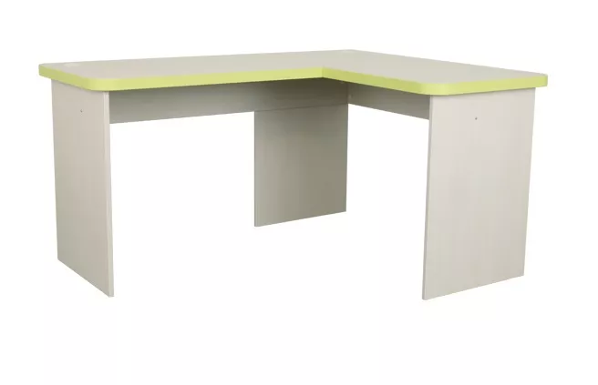 Univerzální rohový psací stůl CASPER - creme/zelená