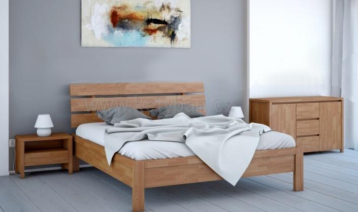 Dřevěná postel z masivu Santé 45