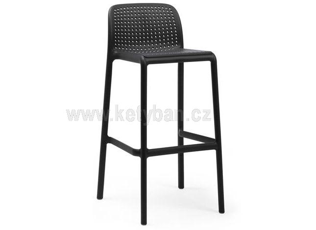 Odolná barová židle Bora bar antracite