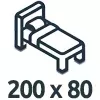 Čalouněné postele 200x80 cm