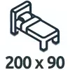Čalouněné postele 200x90 cm