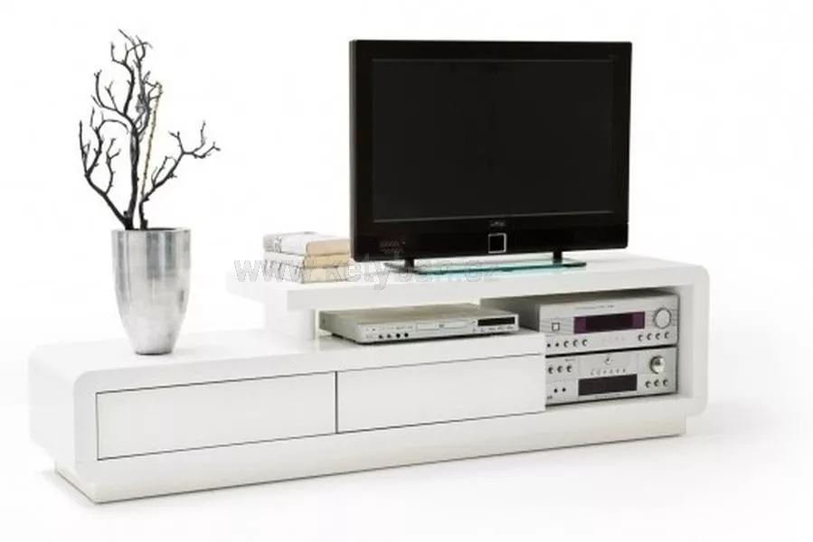 Moderní TV stůl Congo  bílá