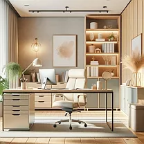 Stoly, židle a skříně pro kancelář