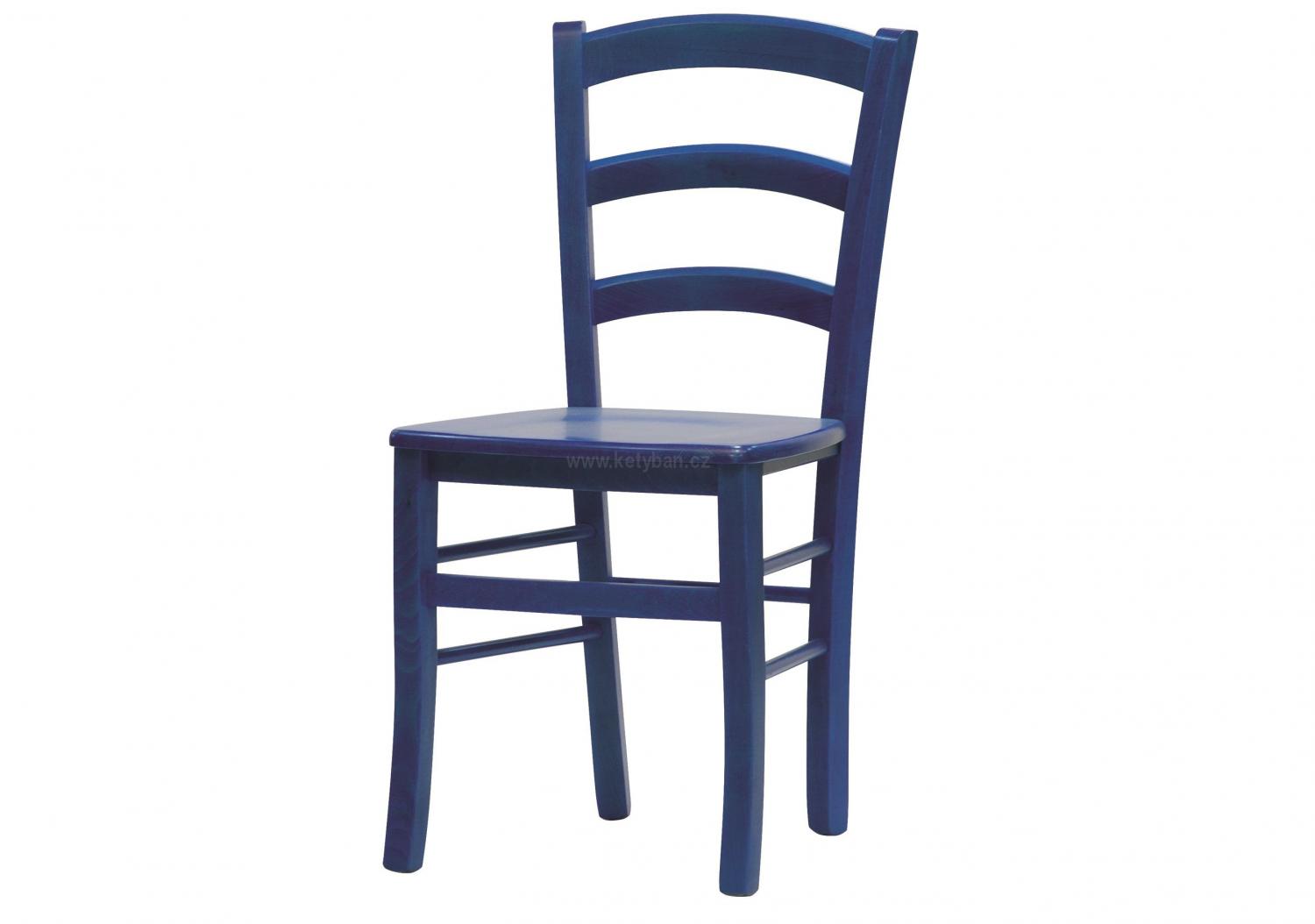 Populární židle Paysane masiv modrá