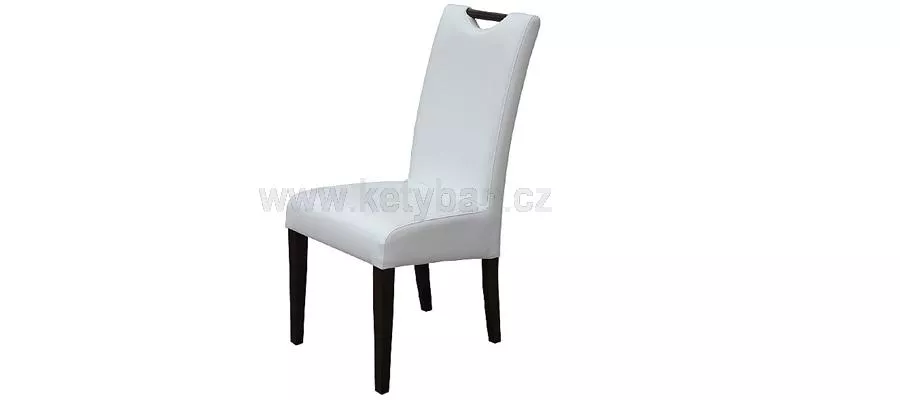 Čalouněná jídelní židle, rám z masivu, česká výroba