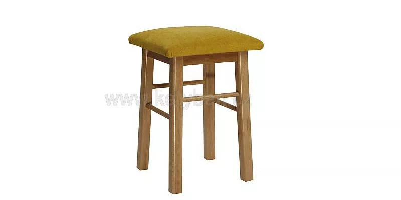 Čalouněná stolička z bukového dřeva, česká výroba