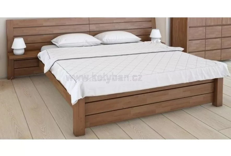 Dřevěná masivní postel Vivo