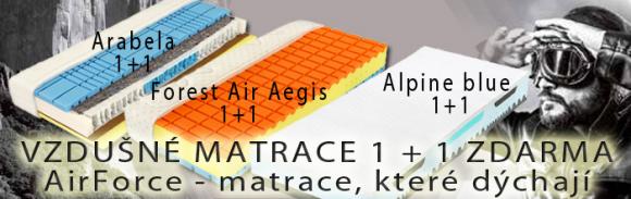 Vzdun matrace AirForce. Matrace, kter dchaj. Nyn v akci 1   1 zdarma.